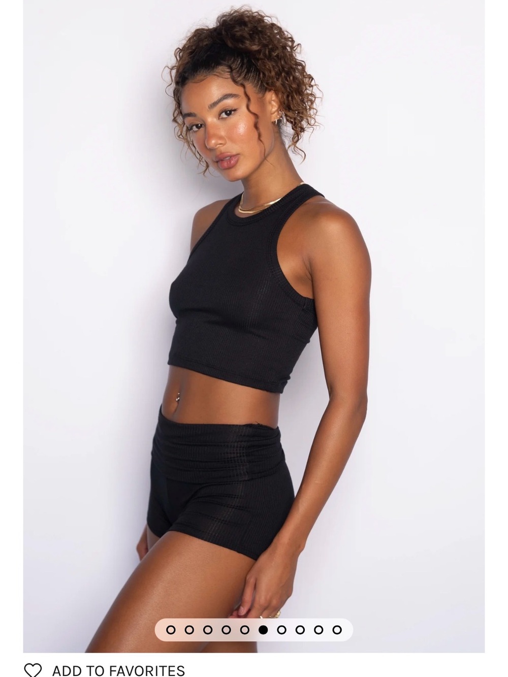 Skatie Women's Monica Ribbed Crop Tank top xs - Picture 3 of 6